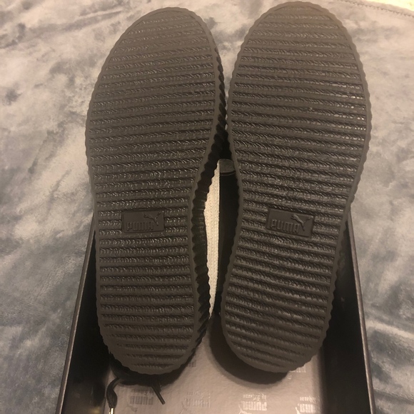 Rihanna Fenty Black - White Star Suede Creepers - Picture 2 of 8